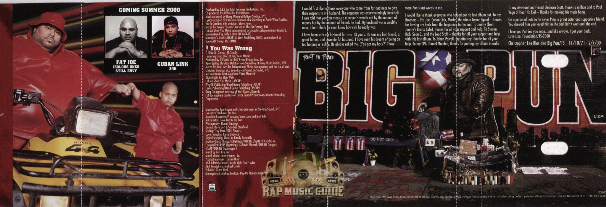 Big Pun - Yeeeah Baby: Cassette Tape | Rap Music Guide